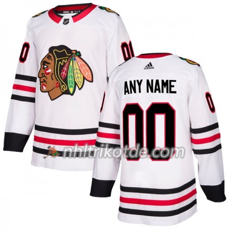 Chicago Blackhawks Trikot Custom Adidas 2017-2018 Weiß Authentic - Herren